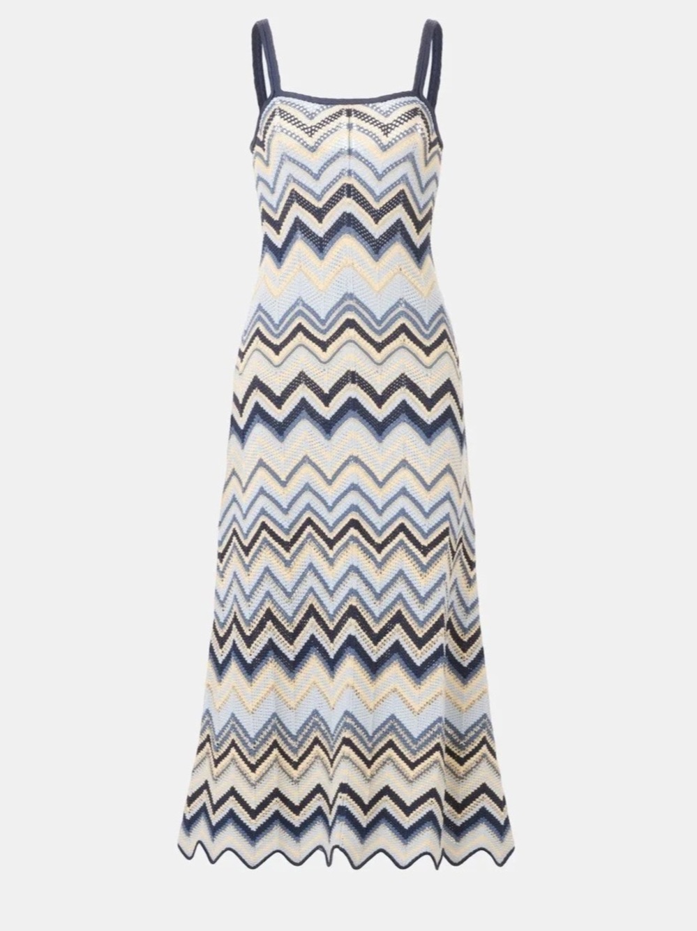 MAJE Rizag Crochet Knit Dress